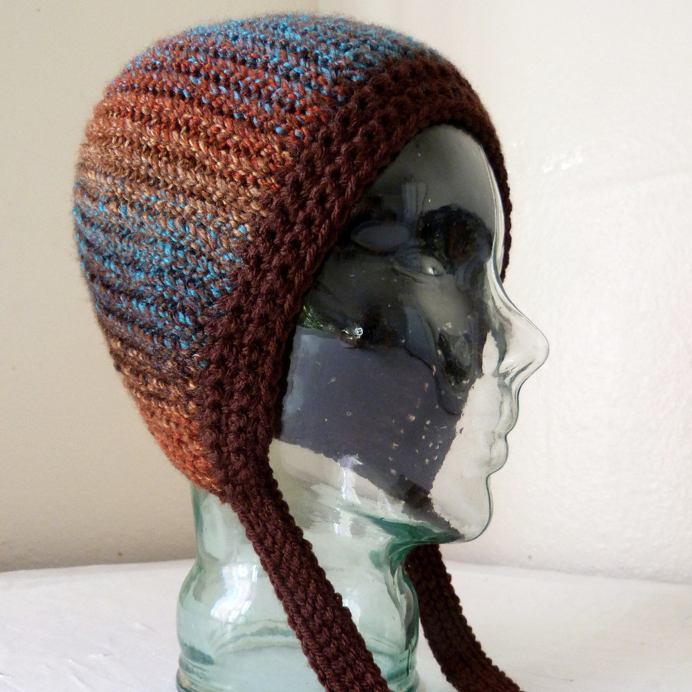 Handmade Crochet Winter Beanie Hat Boho Hippy New